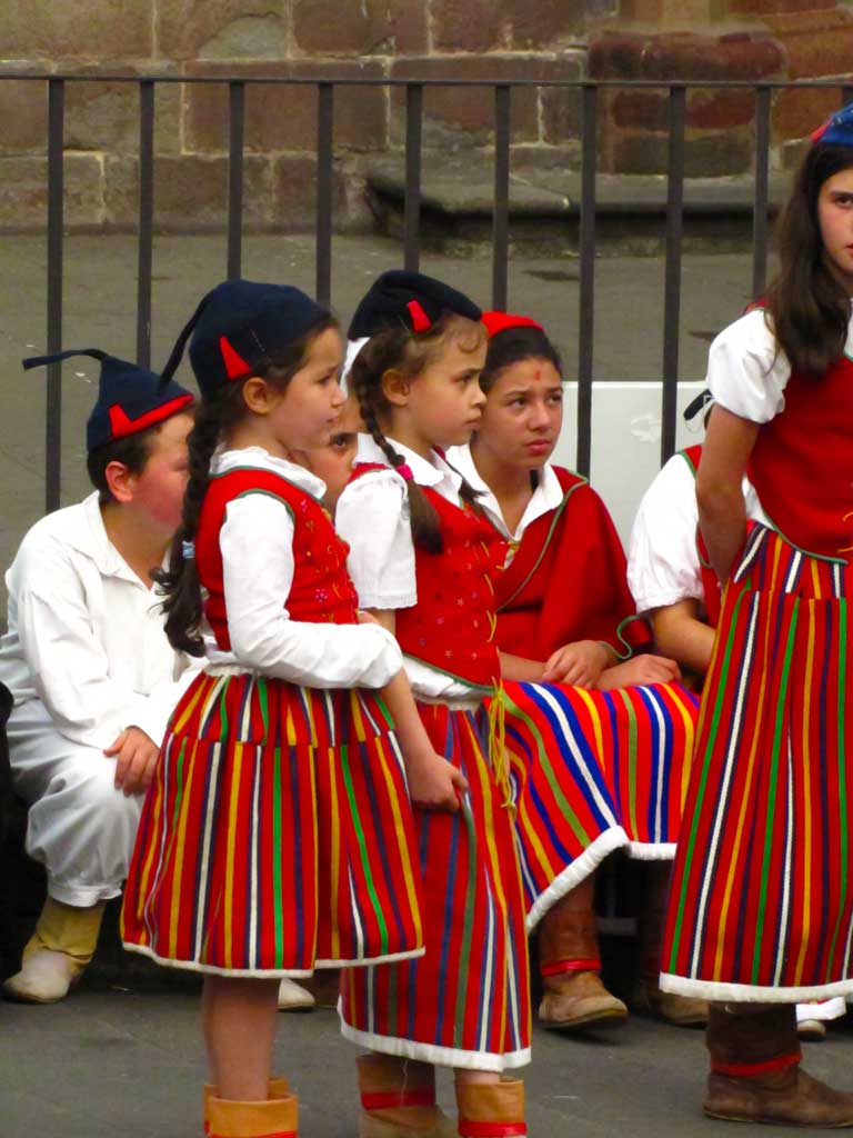 traditional dance group of madeira during flower festival in funchal
