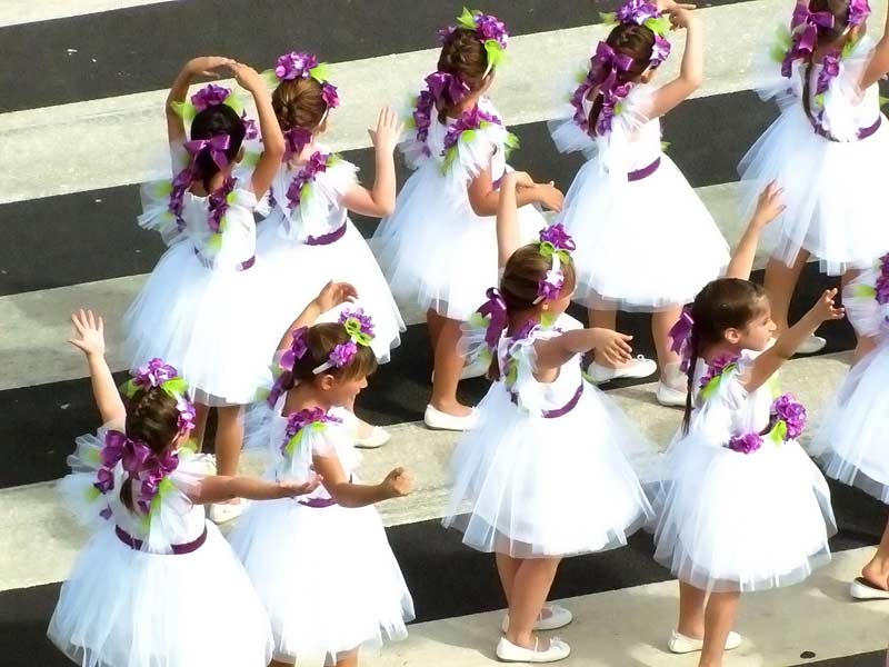 flower festival madeira dancing girls