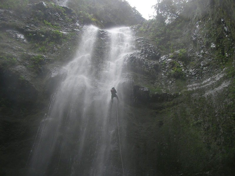 canyoning madeira big abseil waterfall