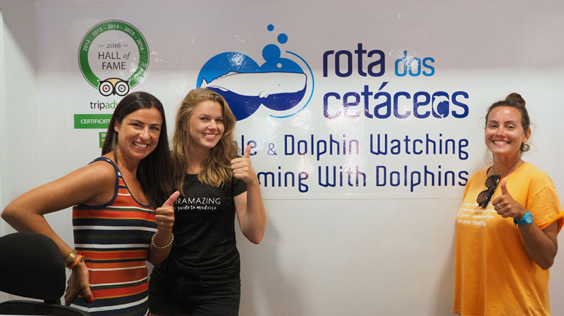 rota dos cetaceos and madeiramazing in office