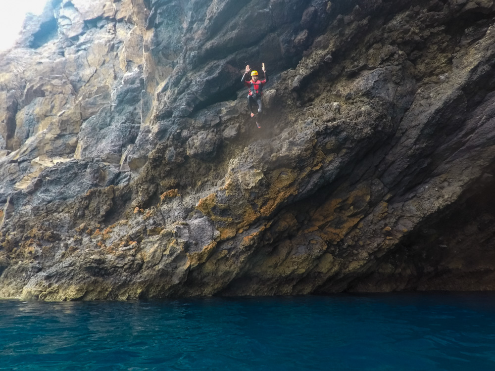 coasteering adventure Madeira cliff jump